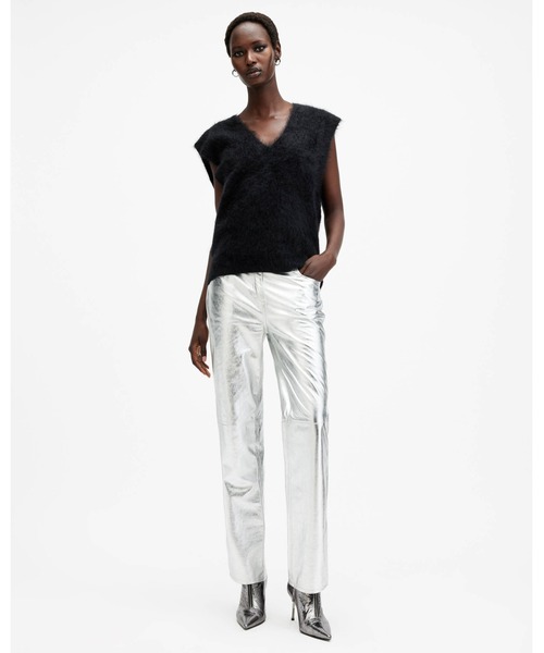 ベスト ジレ REBEL BRUSHED CASHMERE TANK TOP | REBEL ブラッシュド カシミヤ タンク トップ レディース ALLSAINTS ベスト ジレ REBEL BRUSHED CASHMERE TANK TOP