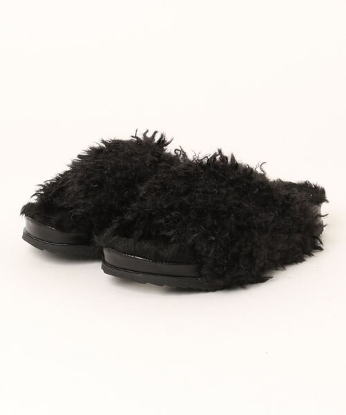 Ungrid ステッチデザインフラットサンダル ブラック L ステッチデザインフラットサンダル[品番：MKSW0043796]｜Ungrid