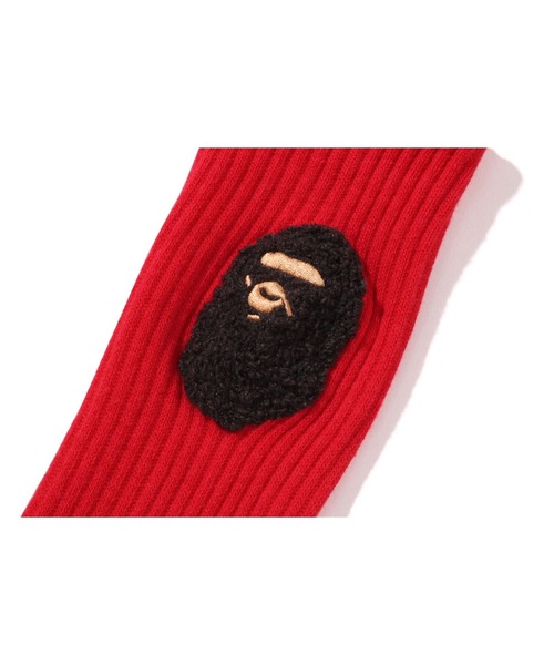 A BATHING APE（アベイシングエイプ） 靴下 BALLOON YARN APE HEAD