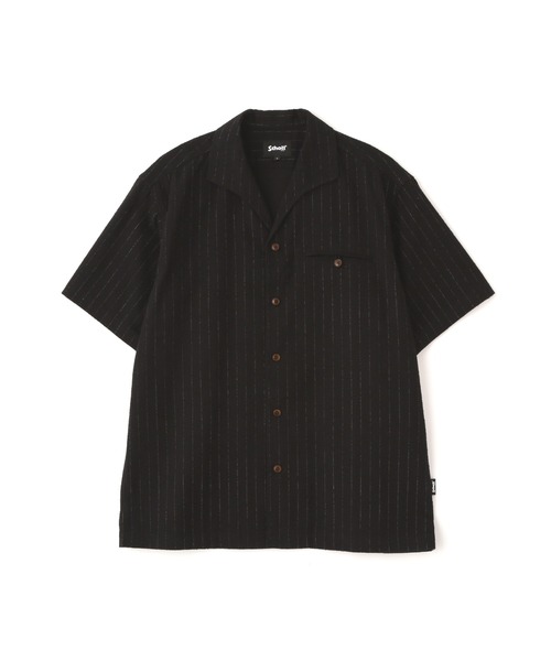 SCHOTT HV SHIRT 'DOT AND STRIPE' 半袖シャツ Schott N.Y.C シャツ Schott/ショット/HV SHIRT 'DOT AND STRIPE