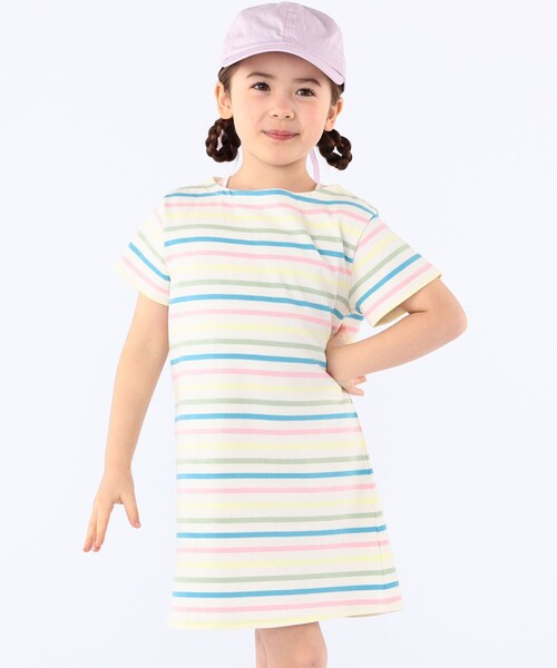 【ほゆ】 ミニパル　2段スカート100〜110cm　ワンピース130cm お揃い】スカラップチュールスカートドッキングワンピース(80~130cm