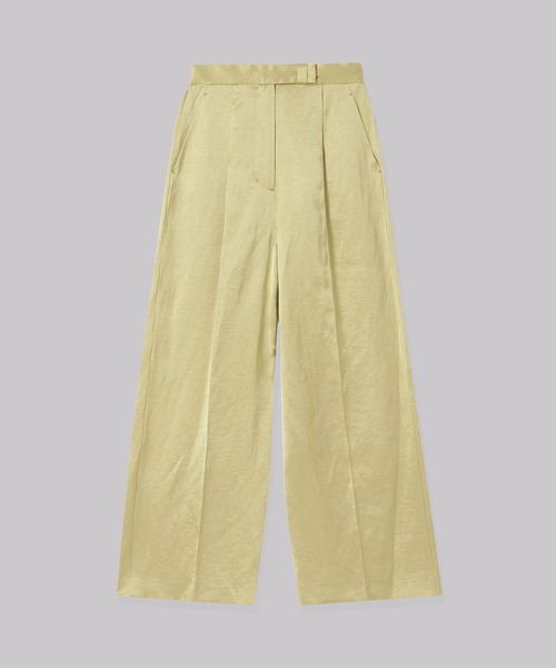 THINGS THAT MATTER パンツ TRIACETATE LINEN WIDE PANTS