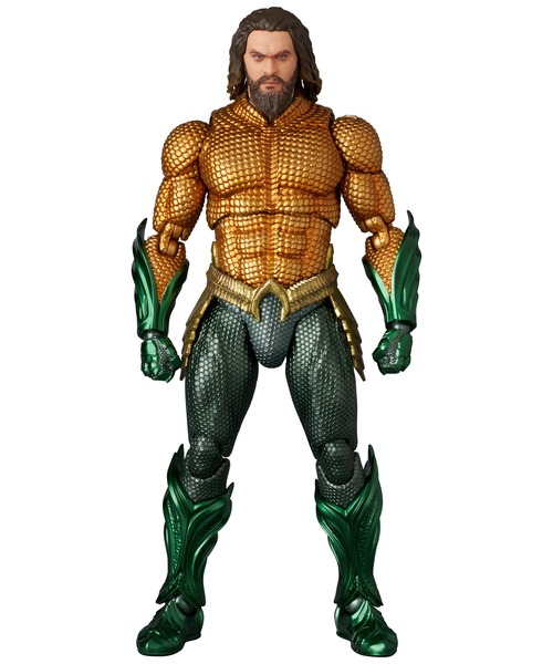 フィギュア MAFEX AQUAMAN（GOLD ＆ GREEN SUIT）の画像