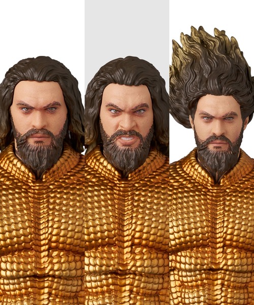 フィギュア MAFEX AQUAMAN（GOLD ＆ GREEN SUIT）の画像