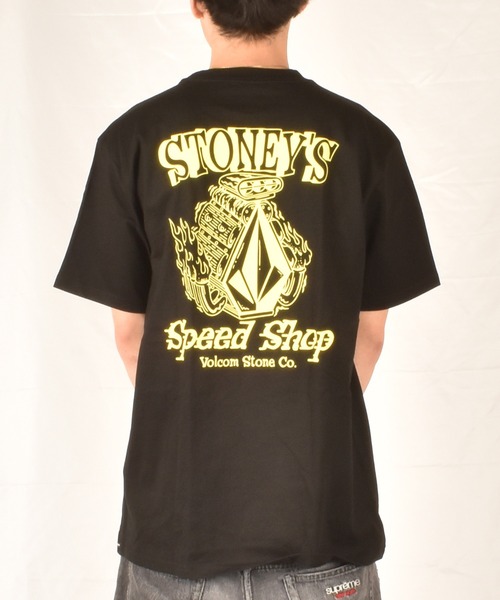 【Volcom】 Star Shields バックプリント T シャツ Star Shields Short Sleeve Tee - Black | Volcom Japan