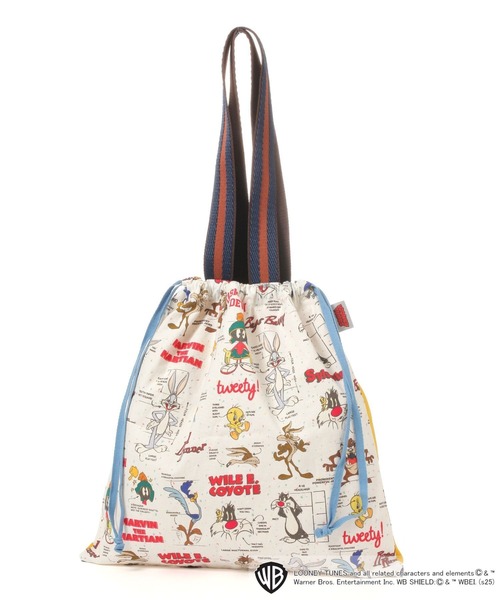 トートバック＆巾着♡レディ＆にゃんこ niko and… トートバッグ 「LOONEY TUNES」コラボ 巾着トート