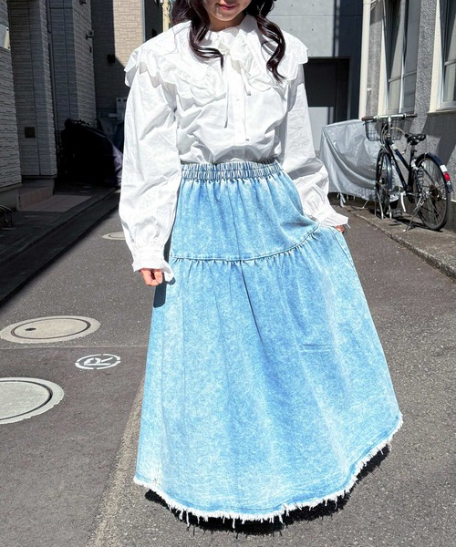 frunco スカート 「ZOZO限定」デニムロングスカート : ZOZOTOWN Yahoo