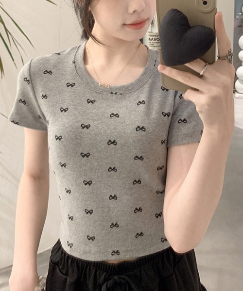 tシャツ TINY RIBBON トップス レディース tシャツ T/C MINI RIBBON TEE レディース : ZOZOTOWN Yahoo!店