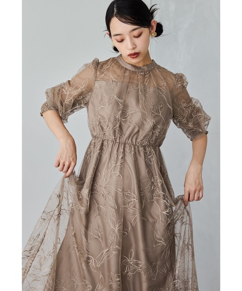 niana（ニアナ） ドレス ラメエンブロイダリーシアードレス 結婚式