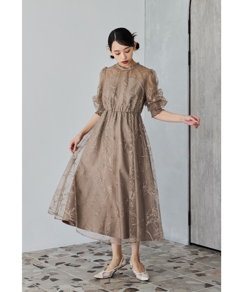 niana（ニアナ） ドレス ラメエンブロイダリーシアードレス 結婚式