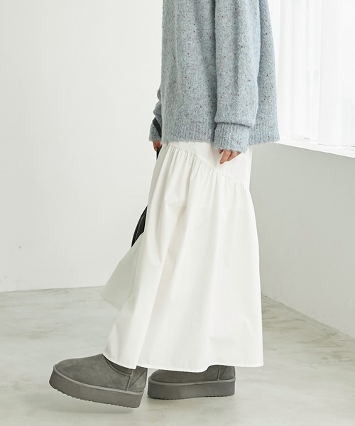 「Chaco closet」 ムートンブーツ L ダークブラウン レディース_画像8