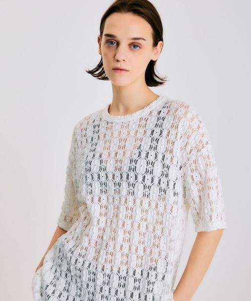 tシャツ ラッセルレースプルオーバー「MADE IN JAPAN」 レディース