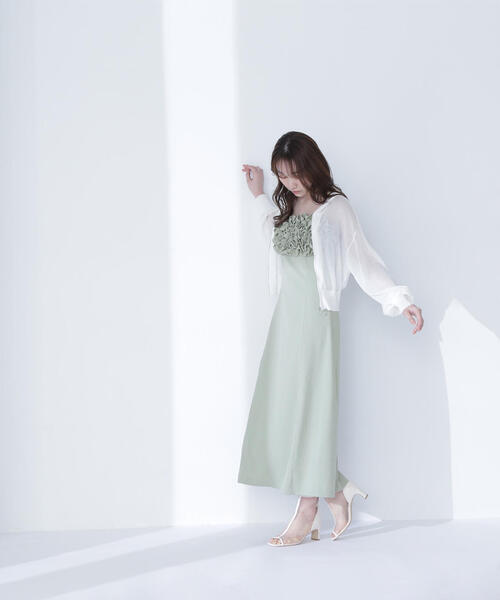 セール】『WEB/一部店舗限定』フロントフリルワンピース