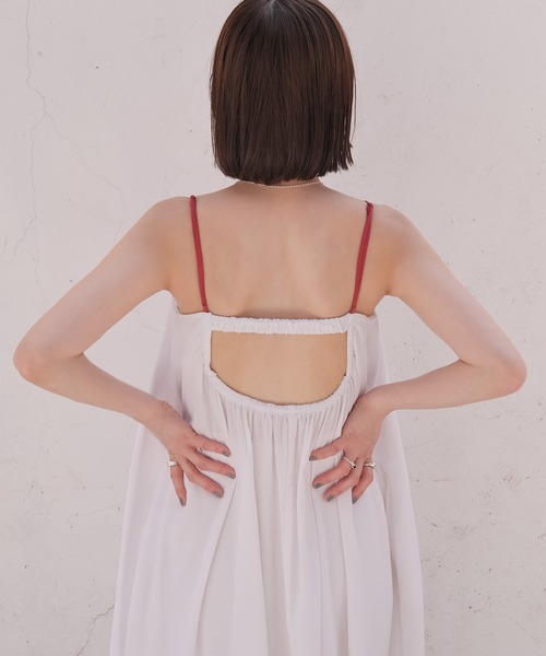【新品未使用】AKTE カラーストラップキャミソールワンピースF(T)サイズ カラーストラップキャミソールワンピース | AKTE