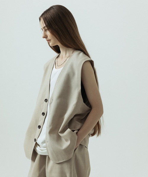 【値下げ】 ベスト ジレ Lサイズ SLICK（スリック） ベスト ジレ メンズ レディース : ZOZOTOWN Yahoo