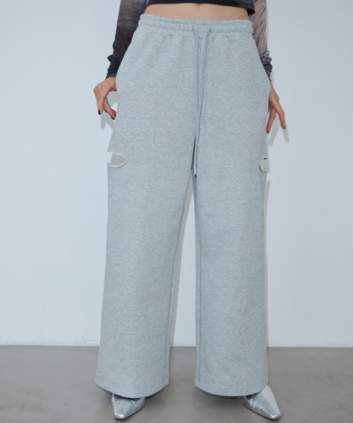 josemoon スウェットパンツ　ブラック 2WAY SWEAT PANTS/ツーウェイスウェットパンツ（スウェット