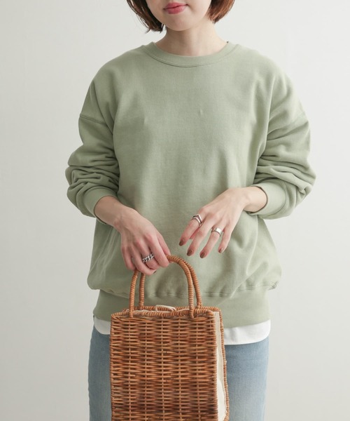 「URBAN RESEARCH DOORS」 スウェットカットソー MEDIUM グリーン レディース