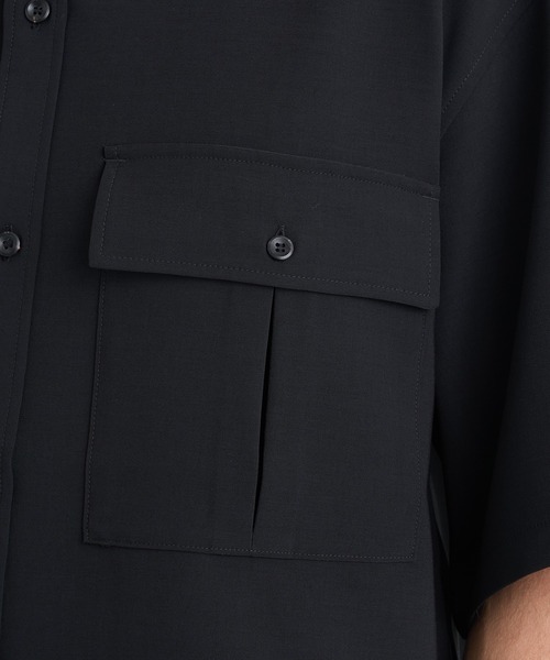 シャツ 「ATTACHMENT/アタッチメント」別注 PE CONPACT TWILL W POCKET S/S SHIRT/セットアップ対応 メンズの画像