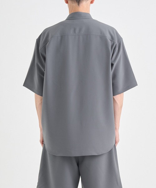 シャツ 「ATTACHMENT/アタッチメント」別注 PE CONPACT TWILL W POCKET S/S SHIRT/セットアップ対応 メンズの画像