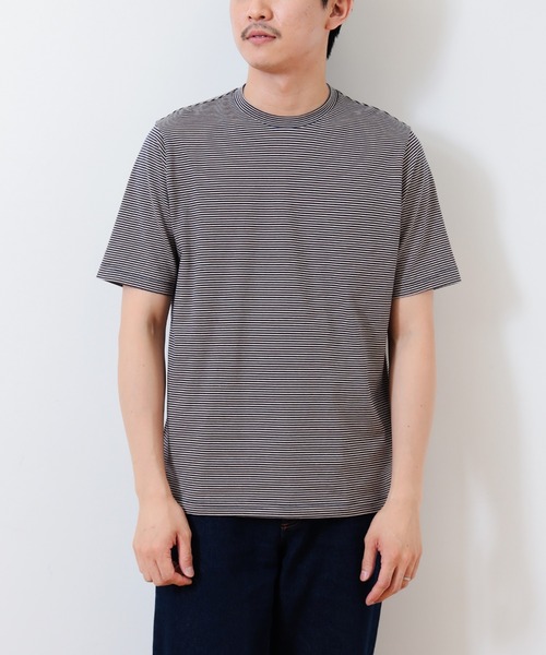 Brilla per il gusto tシャツ コットン ボーダー Tシャツ メンズ