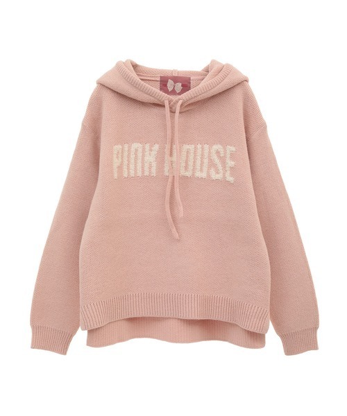 ピンクハウス フリル パーカー ニット ピンク タグ付き ファッション