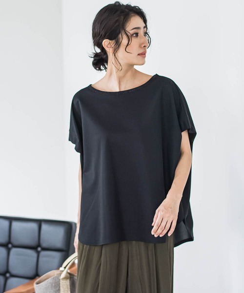 tシャツ 「WEB限定」プレミアムコットンコンフォートカットソー「洗濯機で洗える/接触冷感」 レディース LAUTREAMONT｜【WEB限定】プレミアムコットンコンフォート