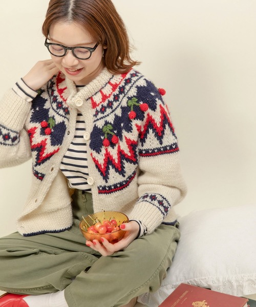 CHILD WOMAN（チャイルドウーマン） カーディガン ネパールハンド