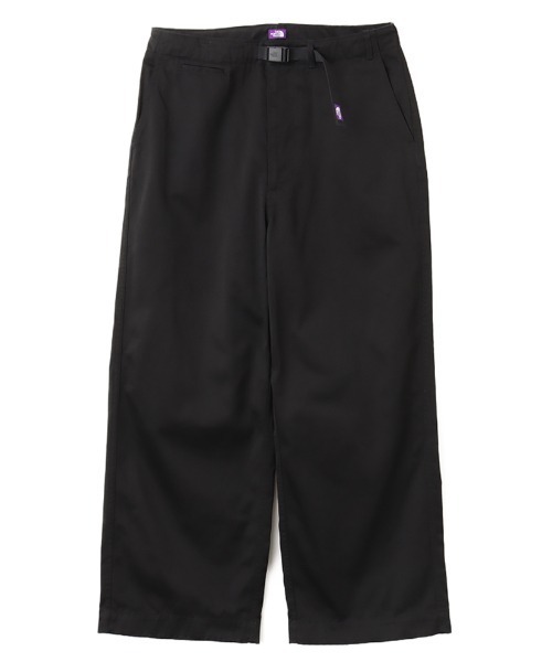 パープルレーベル 人気パンツ ブラック 30インチ ストレッチたツイルワイド ワイドパンツ THE NORTH FACE purple labelのおすすめ人気商品