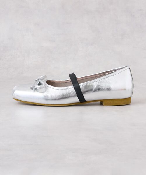 LANVIN en Bleu バレエシューズ パンプス レザーリボンバレエシューズ