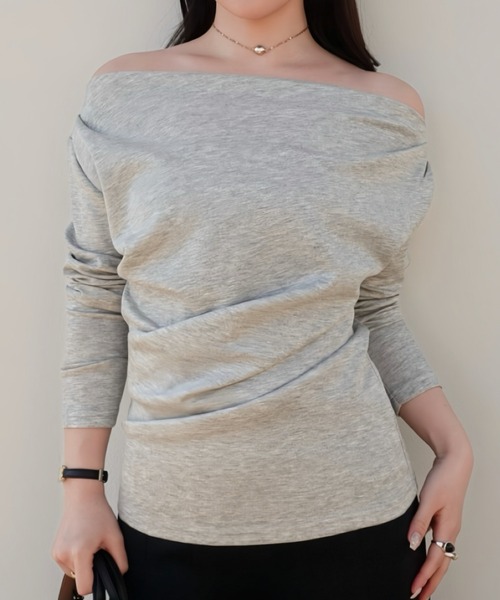 tシャツ 3way drape tops（3ウェイドレープトップス） レディース