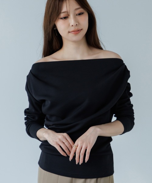 tシャツ 3way drape tops（3ウェイドレープトップス） レディース