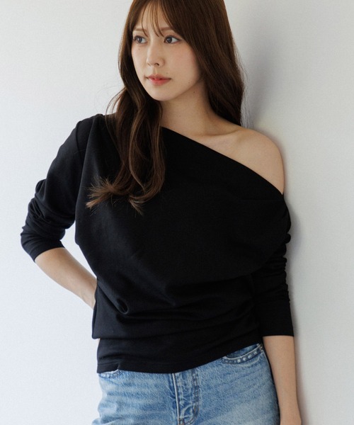 tシャツ 3way drape tops（3ウェイドレープトップス） レディース