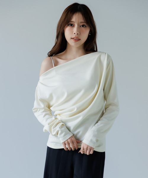 tシャツ 3way drape tops（3ウェイドレープトップス） レディース