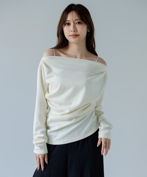 tシャツ 3way drape tops（3ウェイドレープトップス） レディース