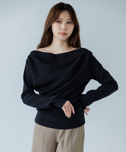 tシャツ 3way drape tops（3ウェイドレープトップス） レディース