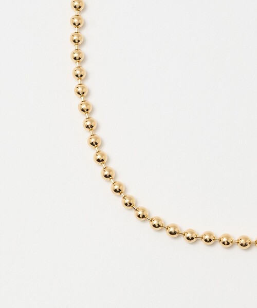 MAYU マユ　23mm gold circle necklace　ネックレス MAYU ネックレス 「MAYU」ボールチェーン レディース : ZOZOTOWN