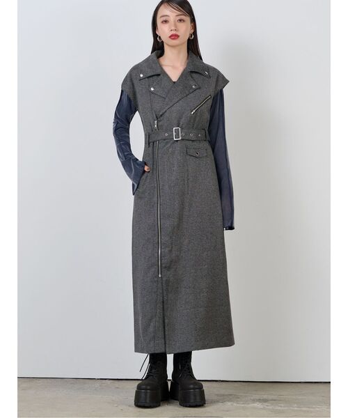 MURUA（ムルーア） ワンピース ライダースライクジャンスカ : ZOZOTOWN