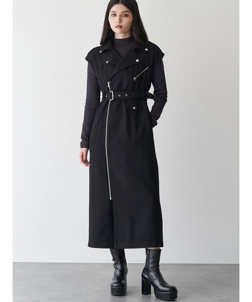 MURUA（ムルーア） ワンピース ライダースライクジャンスカ : ZOZOTOWN