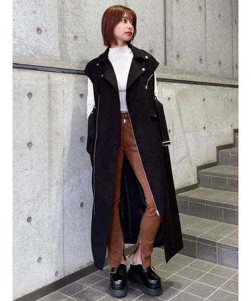 MURUA（ムルーア） ワンピース ライダースライクジャンスカ : ZOZOTOWN