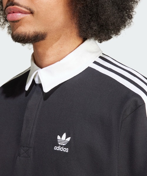 adidas ポロシャツ adidas/アディダス 3STRIPES RUGBY POLO 3