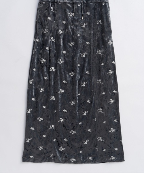maison special グレー系花柄キャミワンピース 38サイズ MAISON SPECIAL（メゾンスペシャル） ワンピース Flower Embroidery