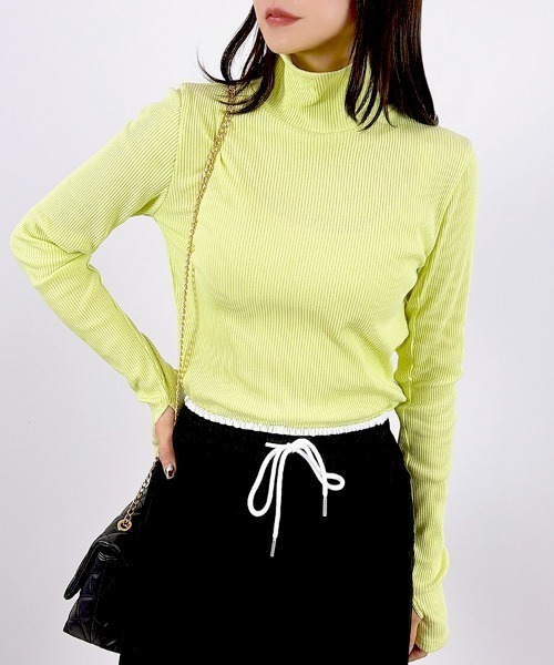 美品フォクシー　レディタートルネックトップス　サラサラタイプ DAISY LIN(フォクシー） Washable Audrey High Neck タートルネック