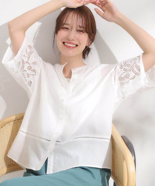 ブラウス シャツ DOMENICO+SAVIO SIDE SLIT SHIRT レディース DOMENICO+SAVIO ブラウス シャツ SIDE SLIT SHIRT レディース