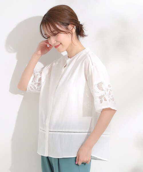 ブラウス シャツ I LOVE MY JOB Print Oversize Shirt レディース YOURS Plus Size Black & White Abstract Oversized Shirt