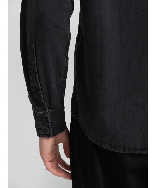 REPLAY（リプレイ） シャツ ブラックデニム ウエスタンシャツ メンズ