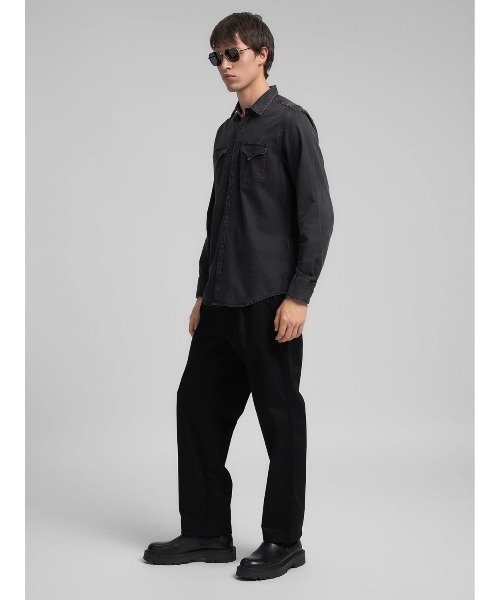 REPLAY（リプレイ） シャツ ブラックデニム ウエスタンシャツ メンズ