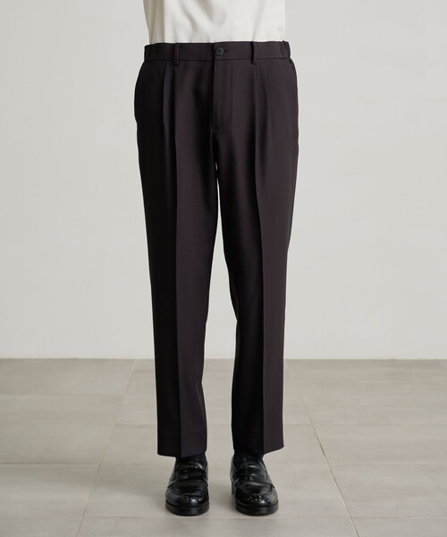 PUBLIC TOKYO（パブリックトウキョウ） スラックス 1 ダークブラウン