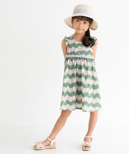「POMPKINS」 「KIDS」フラットサンダル 20cm アイボリー キッズ_画像8