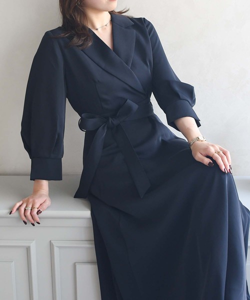 ミッシュマッシュ（MISCH MASCH）/2025秋冬新作 テーラードフレアワンピース MISCH MASCH（ミッシュマッシュ） ワンピース WEB限定 2025秋冬新作