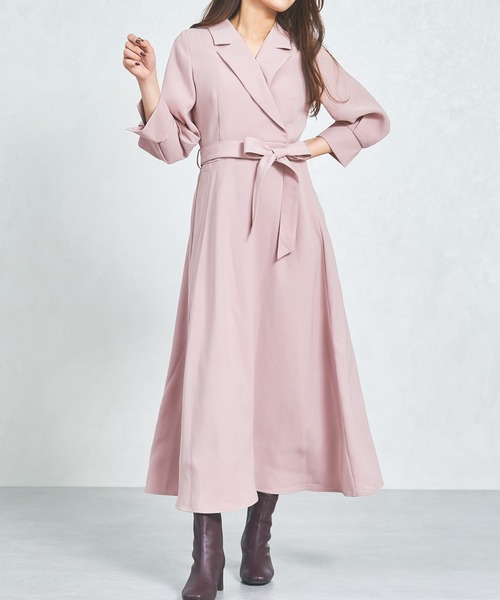 ミッシュマッシュ（MISCH MASCH）/2025秋冬新作 テーラードフレアワンピース MISCH MASCH（ミッシュマッシュ） ワンピース WEB限定 2025秋冬新作